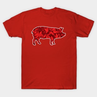 Low Poly Hog Design for Arkansas Fans T-Shirt